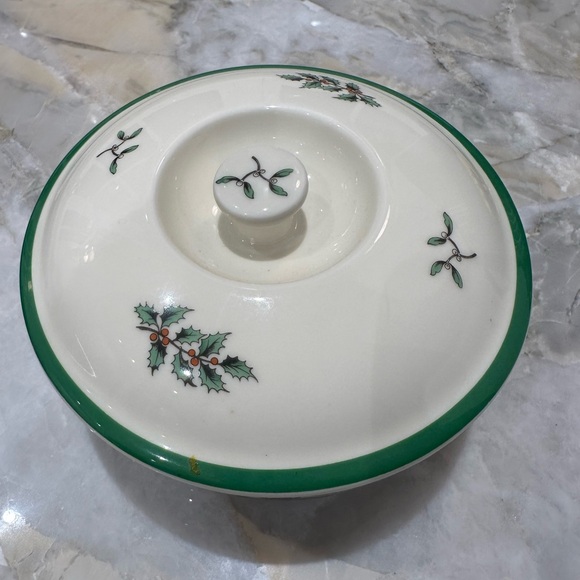 SPODE CHRISTMAS TREE COVERED CASSEROLE DEEP DISH BOWL PORCELAIN - Picture 2 of 10